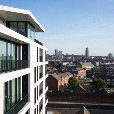 Commercial building in Sheffield being inspected by a pest control technician